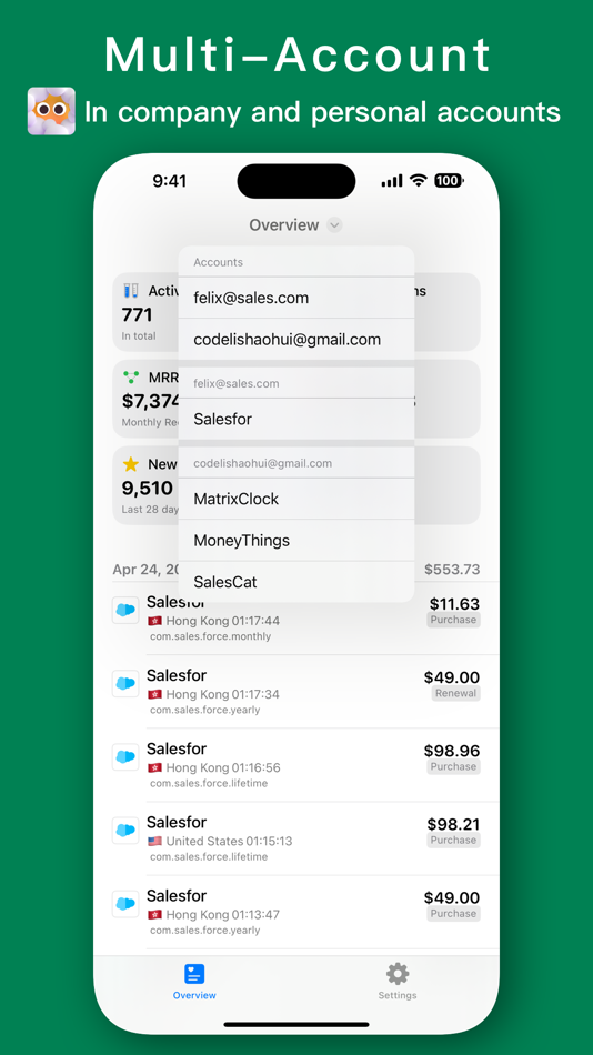 #3. SalesCat for RevenueCat (macOS) 由: 少锋 黎