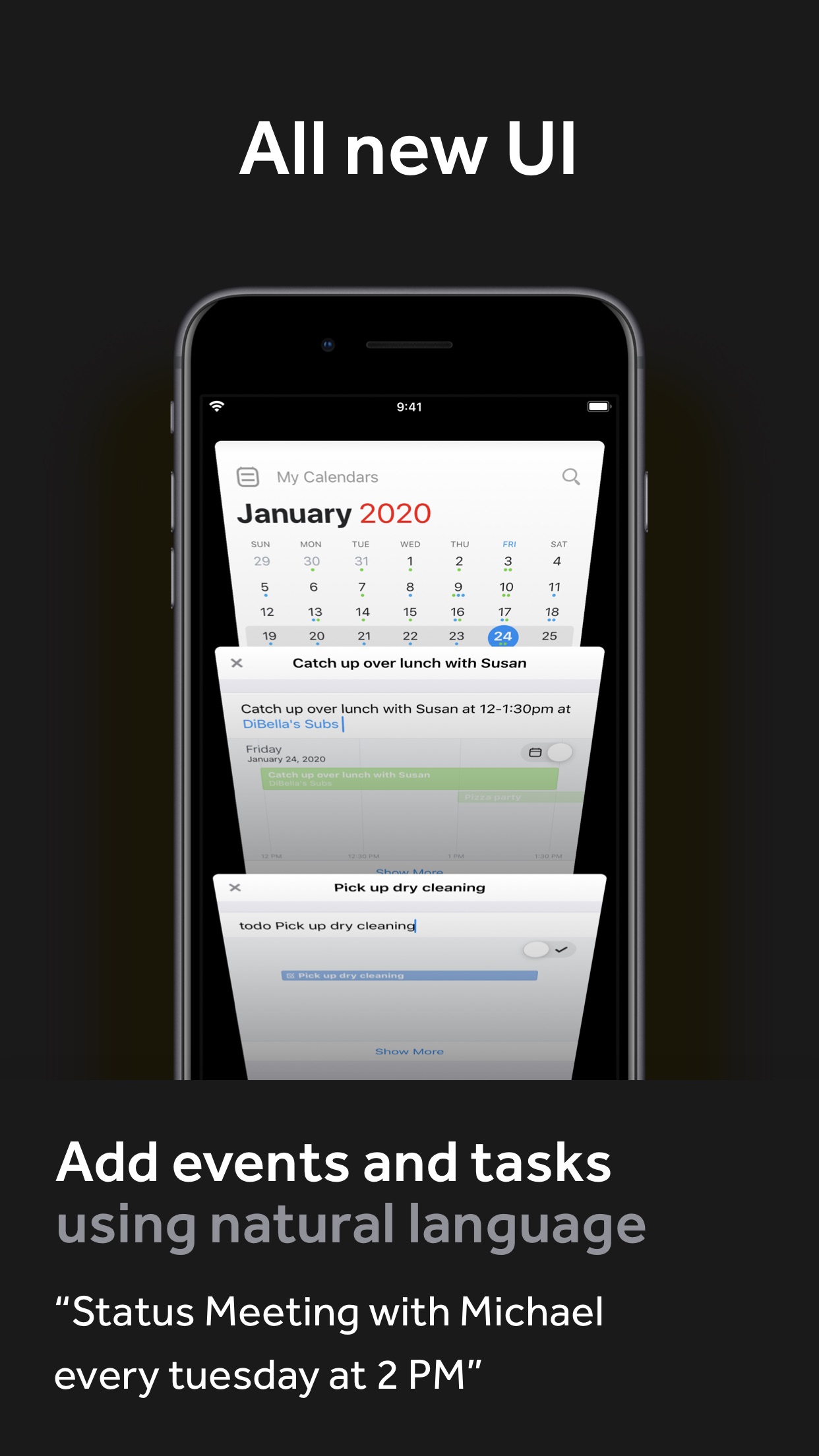 Screenshot do app Fantastical Calendar