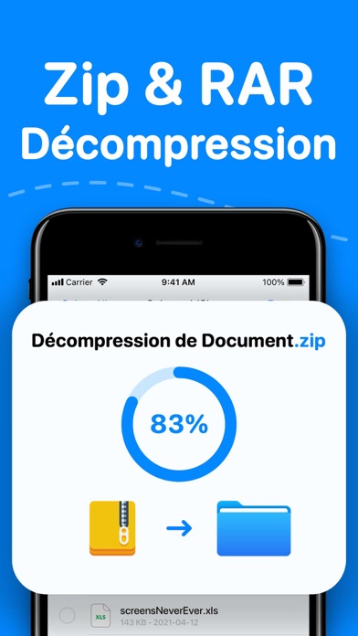 Screenshot #1 pour Zip, RAR & 7-zip File Opener