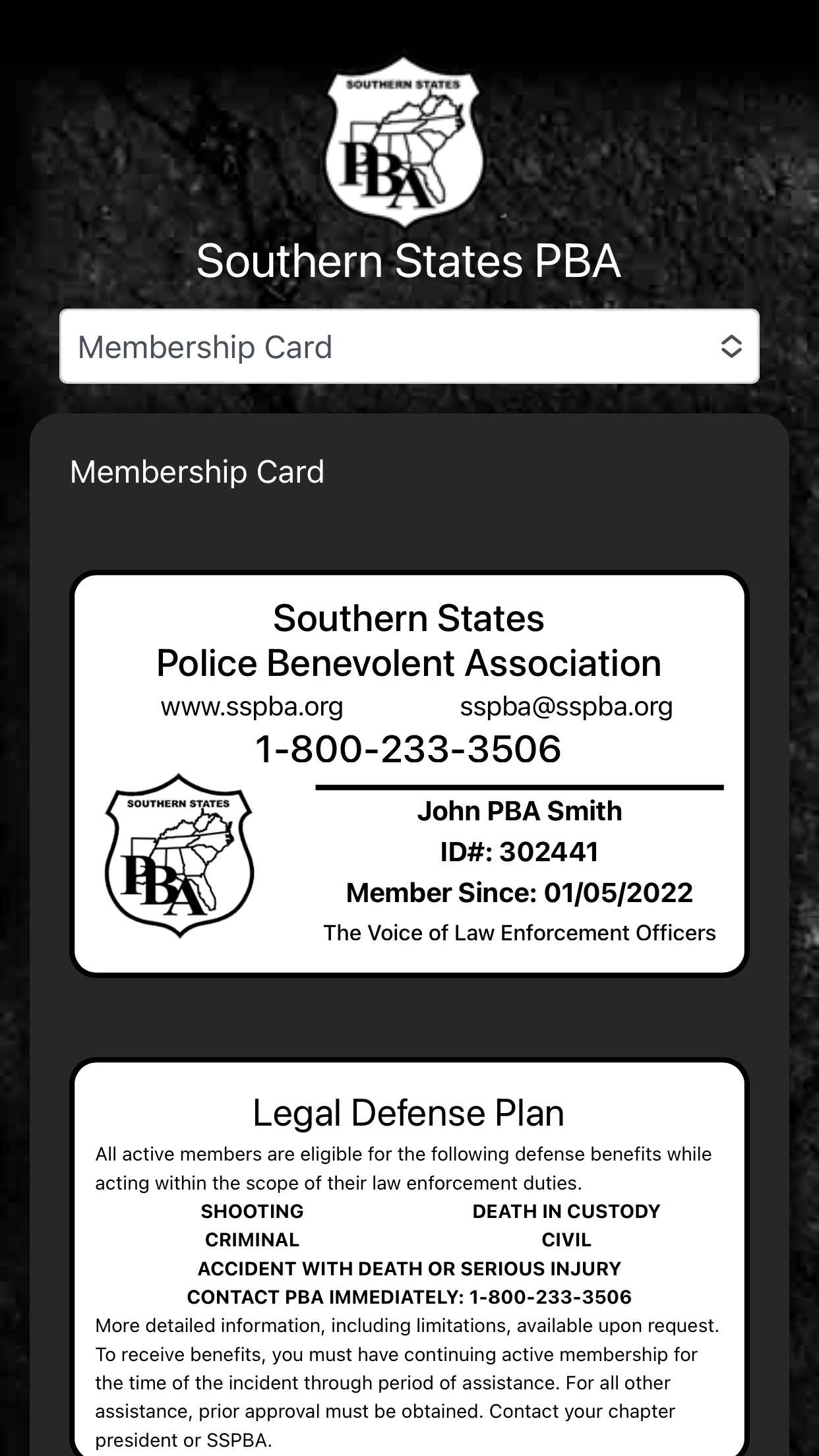 SSPBA Membership Portal