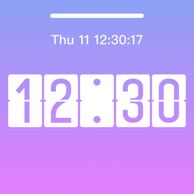 Lock Screen Clock with Seconds