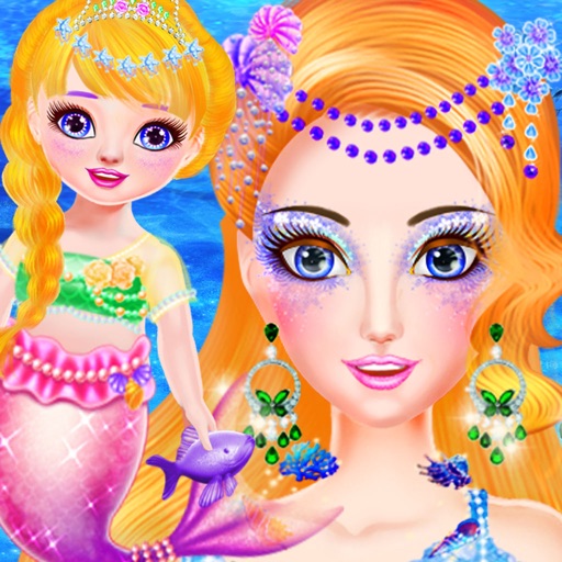 Mermaid Mom And Newborn Makeup Icon