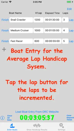 Sailing Handicap Calculator screenshot 3