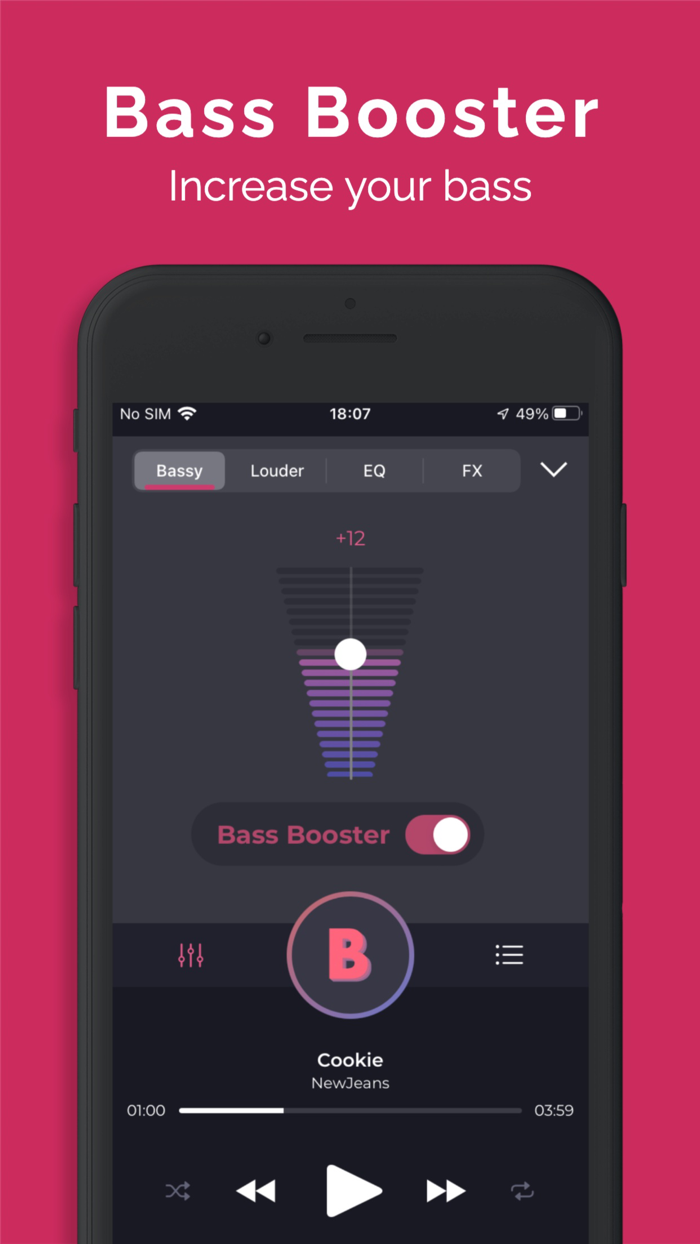 BASSY volume and bass booster