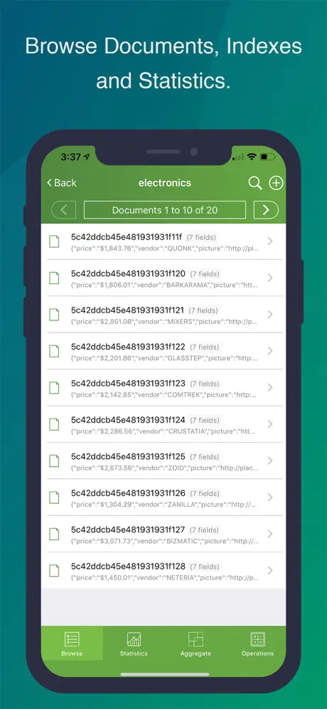 MongoLime - manage databases