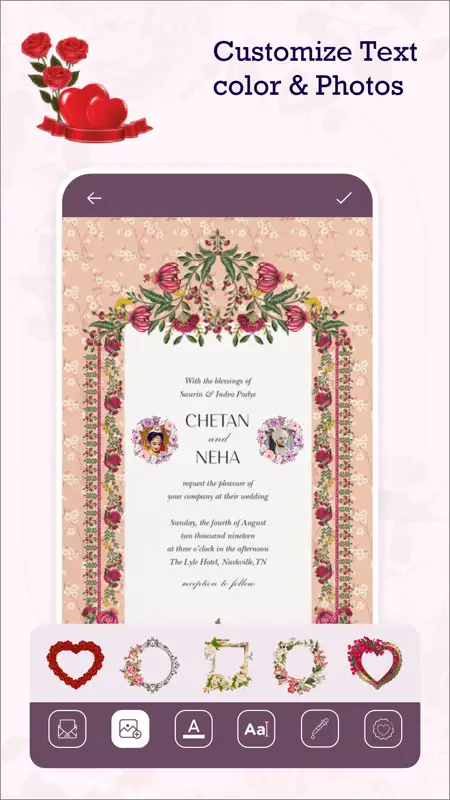Invitation Maker With Photos screenshot 1 of 4