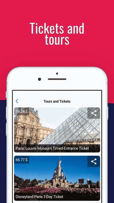 PARIS Guide Tickets & Hotels Screenshot