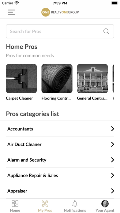 Realty ONE Group Concierge Screenshot