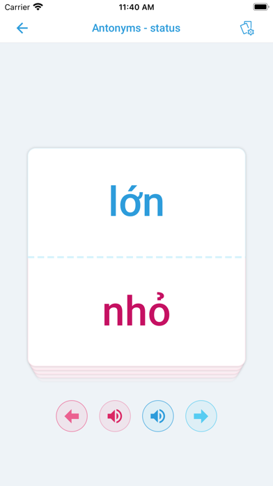 EFL Vocabularies Screenshot