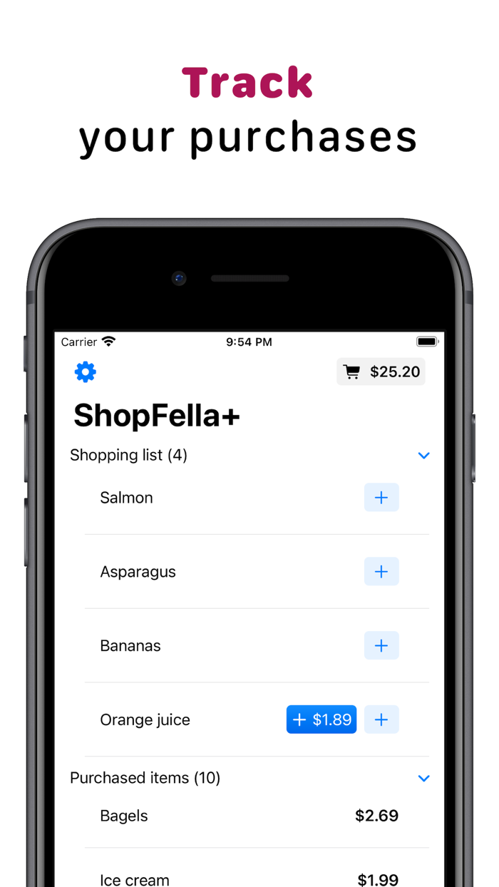 ShopFella. Smart Shopping List