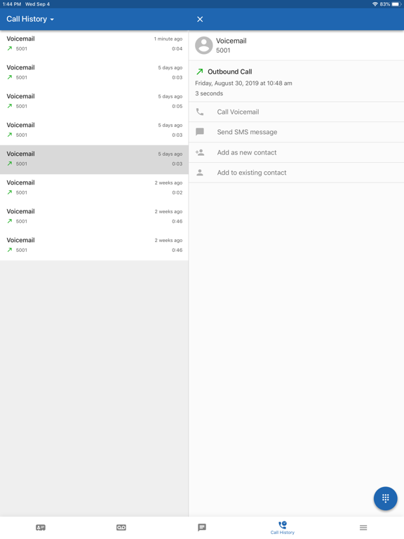 IntelliVoice FusionUC iPad screenshot 5 - Productivity app
