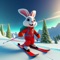 Dive into the enchanting world of "Fortune Rabbit - Snow Run," where an adventurous rabbit takes center stage on a thrilling skiing escapade