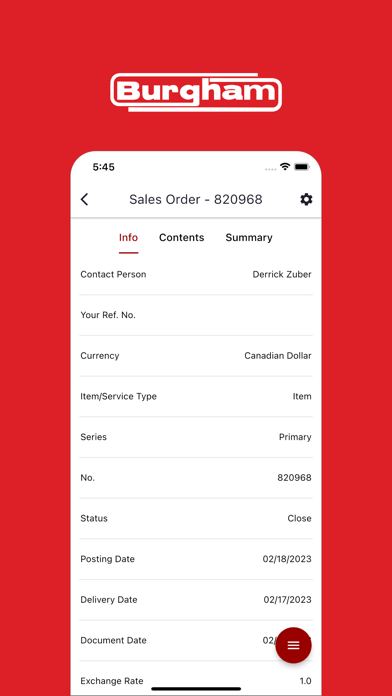 Burgham Sales Screenshot