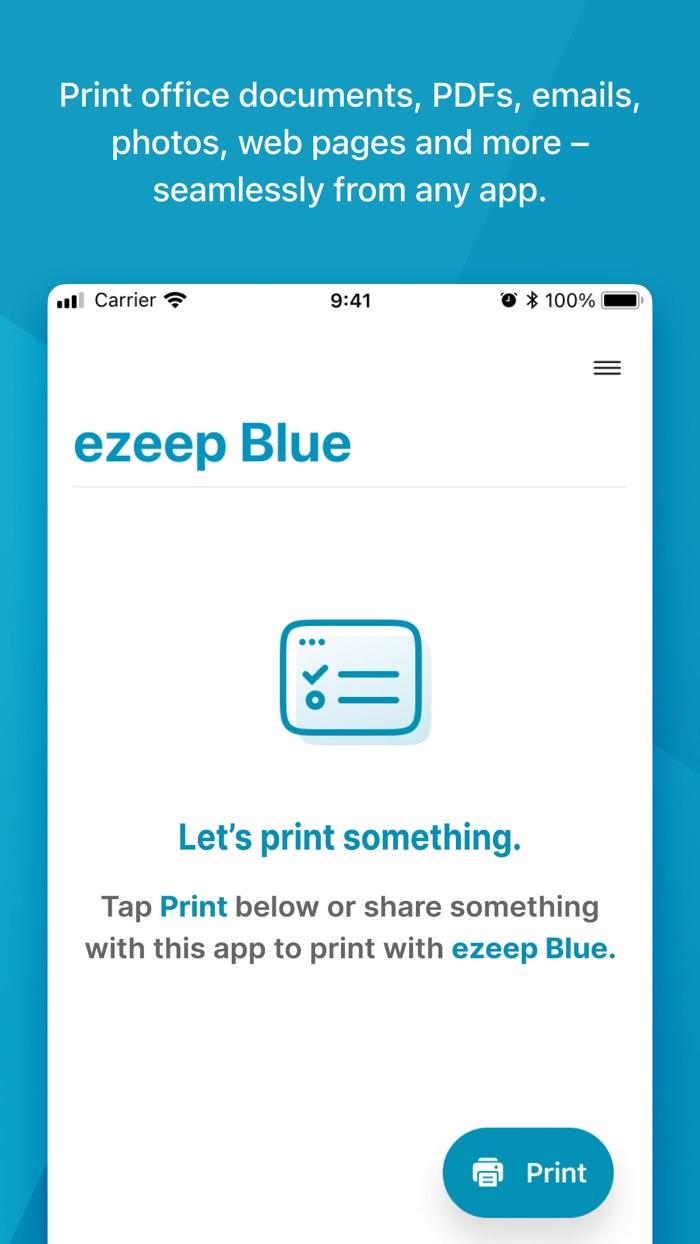 ezeep Blue printer app
