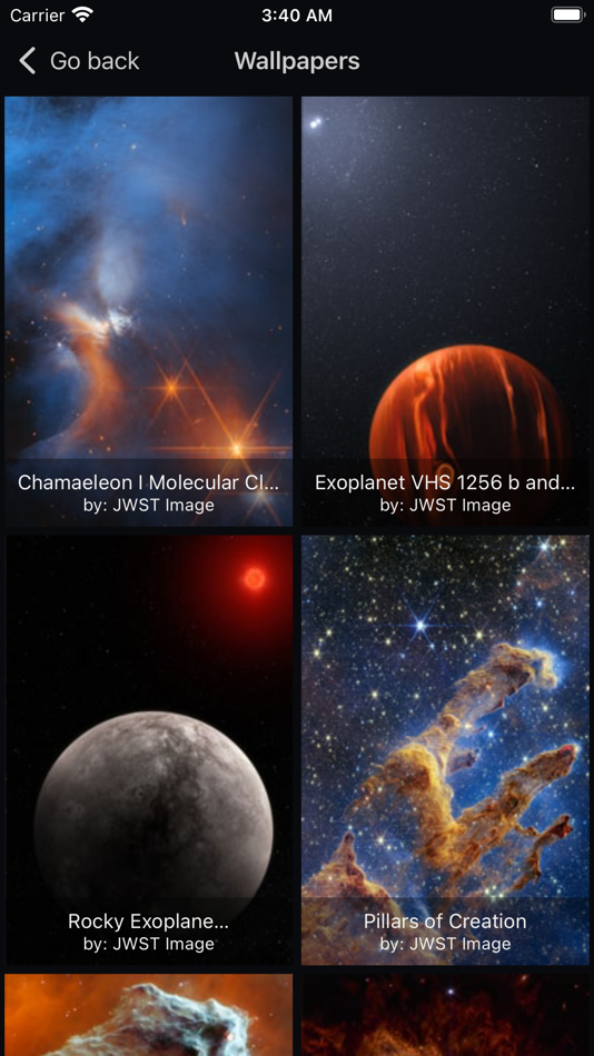 #7. James Webb Tracker (iOS) Podle: KAKHA GIORGASHVILI