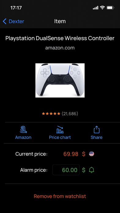 Dexter Price Alert for Amazon Screenshot