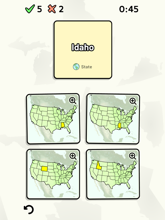 States of the USA Quiz iPad screenshot 6 - Education app