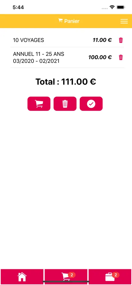 Taneo e-ticket