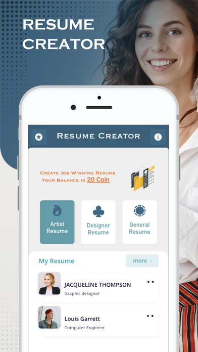 Screenshot #1 pour Resume Builder CV PDF Creator
