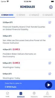 c-span radio iphone screenshot 2