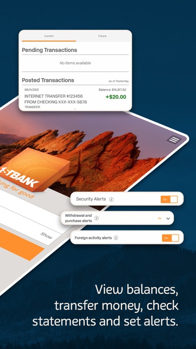 FirstBank Mobile Banking App Screenshot