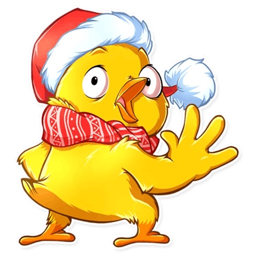 Christmas Chicken Chuu Sticker icon