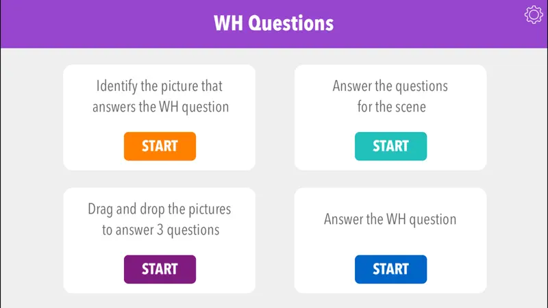 Wh Questions by Teach Speech screenshot 1 of 5