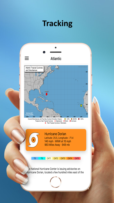 Tropical Hurricane Tracker Screenshot 1 - AppWisp.com Tropical Hurricane Tracker Screenshot 1 - AppWisp.com