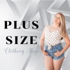Plus size women clothing shop icon