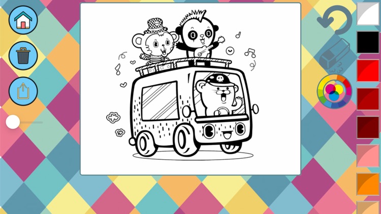 Cars coloring book to paint