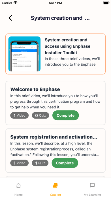 Enphase University Screenshot