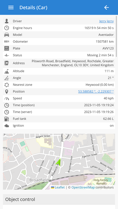 GPS Server Mobile Screenshot