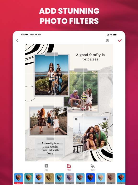 Grids Maker - Grid Photo Split iPad screenshot 2 - Photo & Video app