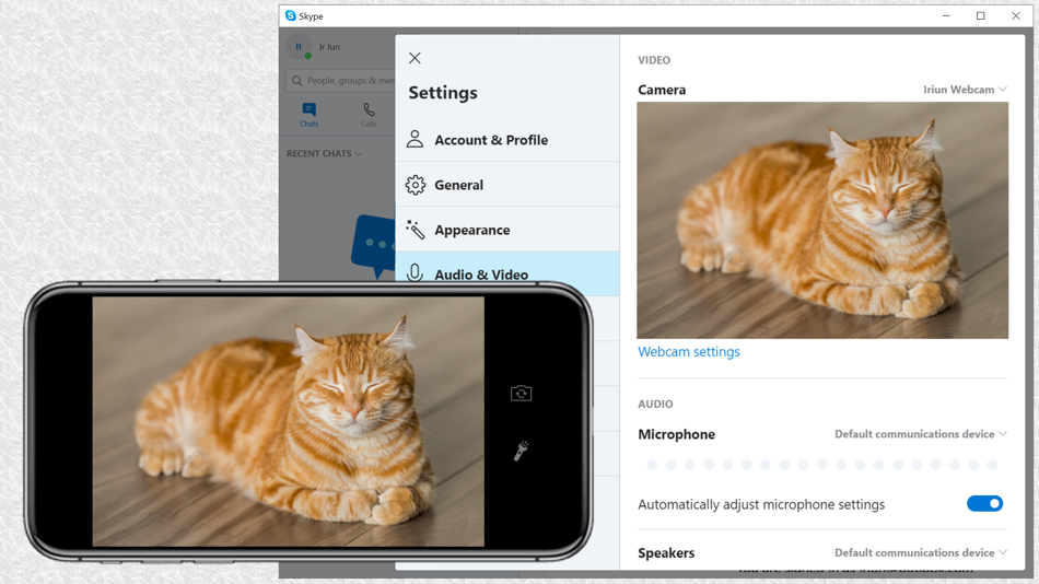 Iriun Webcam for PC and Mac (iOS) Oleh: Iriun Oy Iriun Webcam for PC and Mac (iOS) Oleh: Iriun Oy