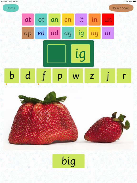 3 Letter CVC Words Formation iPad screenshot