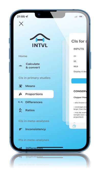 INTVL - Medical statistics Screenshot