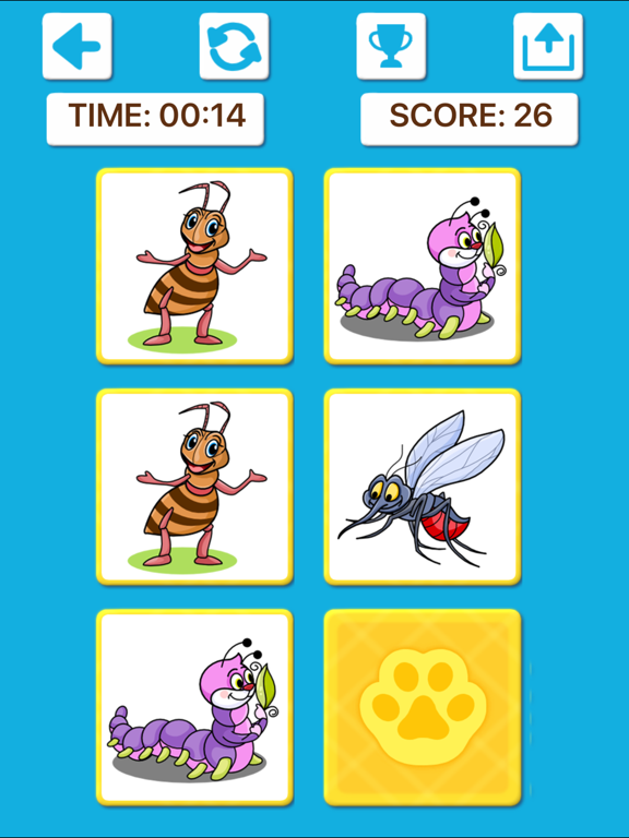 Animal Memory Matching Games iPad screenshot