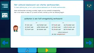 Werkwoorden vervoegen screenshot 2