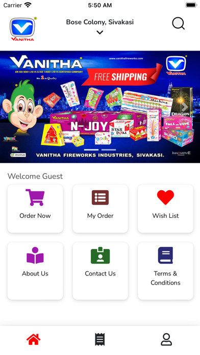 VANITHA CRACKERS Screenshot