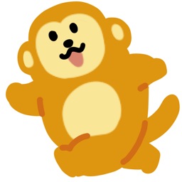 mignon singe heureux