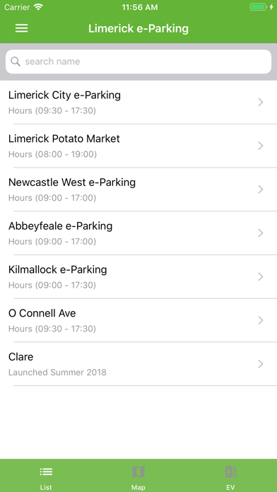 Limerick e-Parking Screenshot