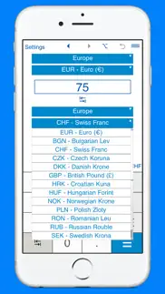 multi currency converter iphone screenshot 3