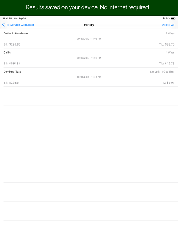 Screenshot #5 pour Tip Service Calculator