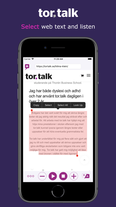 TorTalk - Text To Speech Screenshot