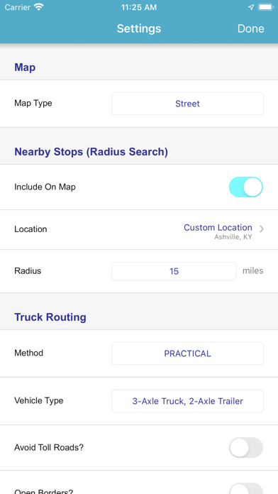 ProMiles Fuel Finder Screenshot