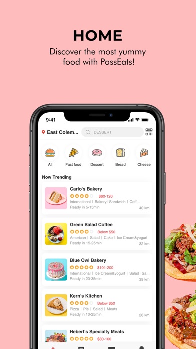 PassEats-local restaurant app Screenshot