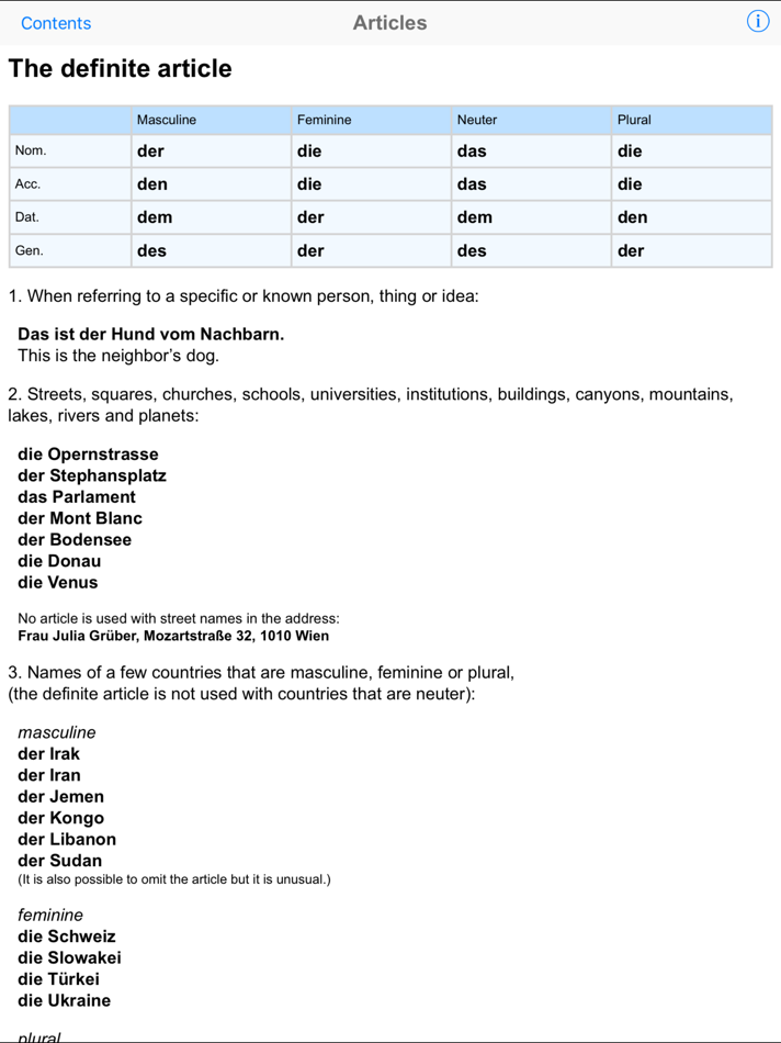German Grammar for iPad - 1.3.2 - (iOS)