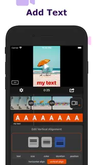 add music & text video editor iphone screenshot 2