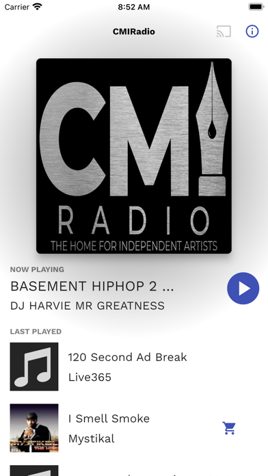 CMI Radio Screenshot