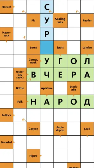 Скриншот Сканворд.ру журнал на iPhone 5